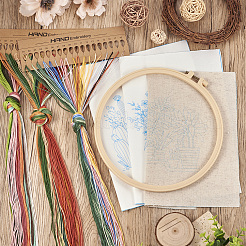 3 Sets 3 Styles DIY Embroidery Starter Kits&nbsp;DIY-TA0006-67