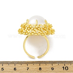 Brass Cuff Rings for Women&nbsp;RJEW-Q009-10G