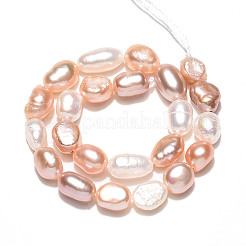 Natural Cultured Freshwater Pearl Beads Strands&nbsp;PEAR-N014-05N