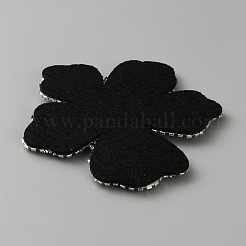 Felt & Rhinestone Embroider Thread Iron on/Sew On Patches&nbsp;PATC-WH0023-30C