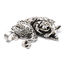 Alloy Rhinestone Big Pendant&nbsp;PALLOY-P237-01AS