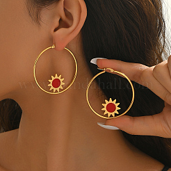 Stainless Steel Hoop Earrings&nbsp;CL1326-2