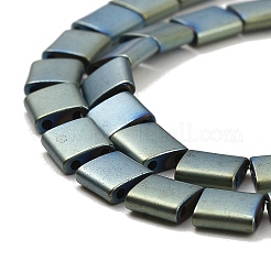 Electroplated Frosted Non-magnetic Synthetic Hematite Beads Strands&nbsp;G-G089-B01-15