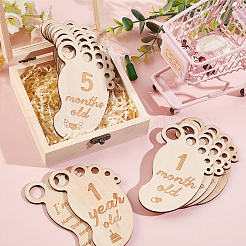 Baby Newborn Announcement Sign&nbsp;AJEW-WH0258-270