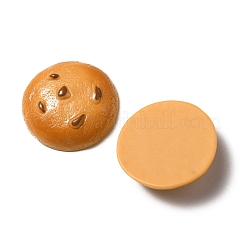 Opaque Resin Biscuits Cabochons&nbsp;RESI-WH0035-41C