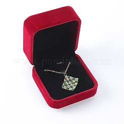 Square Velvet Jewelry Boxes for Pendant&nbsp;CON-WH20013-03A