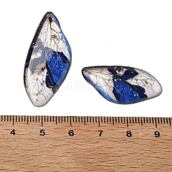 4Pcs Transparent Epoxy Resin Butterfly Wings Pendants&nbsp;RESI-C057-03A