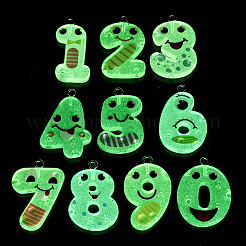 Luminous Transparent Resin Pendants&nbsp;RESI-A046-01