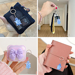 3Pcs Luminous Resin Keychains&nbsp;HJEW-TA0001-39B