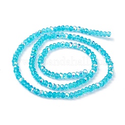 Transparent Electroplate Glass Beads Strands&nbsp;EGLA-F156-AB08