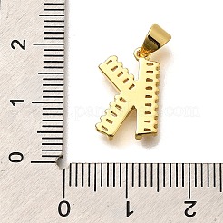 Rack Plating Brass Micro Pave Cubic Zirconia Pendants&nbsp;KK-L226-100G-K