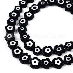 Handmade Evil Eye Lampwork Beads Strands&nbsp;LAMP-N029-018-09