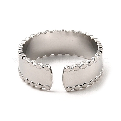 Non-Tarnish 304 Stainless Steel Open Cuff Rings&nbsp;RJEW-Z018-11P