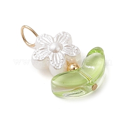 3Pcs 3 Styles ABS Plastic Imitation Pearl Pendants&nbsp;PALLOY-JF04234