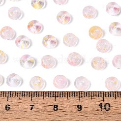 Baking Paint Transparent Glass Beads&nbsp;DGLA-T004-07J