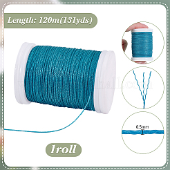 Waxed Polyester Cord&nbsp;YC-WH0018-01F