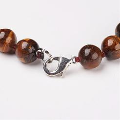 Natural Tiger Eye Beads Necklaces&nbsp;NJEW-F138-8mm-02