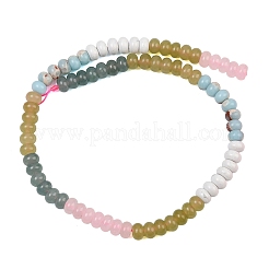 Natural White Jade & Howlite & Synthetic Shoushan Stone Beads Strands&nbsp;G-NH0006-A17-01
