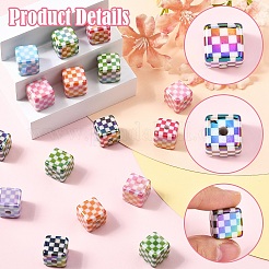 20Pcs UV Plating Opaque Acrylic Beads&nbsp;OACR-YW0003-86