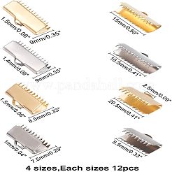 304 Stainless Steel Ribbon Crimp Ends&nbsp;STAS-UN0009-44