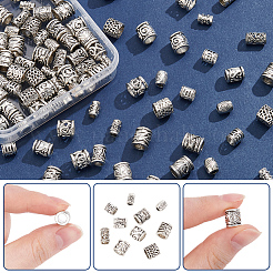 100Pcs 10 Styles Tibetan Style Zinc Alloy Beads&nbsp;FIND-SP0005-90