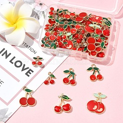 50Pcs 7 Styles Alloy Enamel Pendants&nbsp;ENAM-FS0003-19