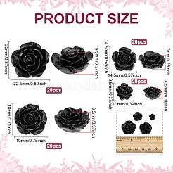 80Pcs 8 Styles Resin Cabochons&nbsp;RESI-PH0002-37