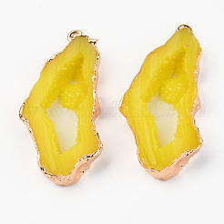 Druzy Resin Pendants&nbsp;RESI-R428-018