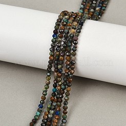 Natural Chrysocolla and Lapis Lazuli Beads Strands&nbsp;G-K373-B04-04-01