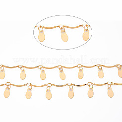 Handmade Brass Scalloped Bar Chain&nbsp;CHC-S012-101