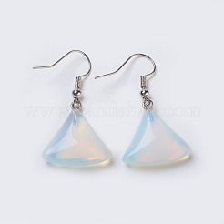 Natural & Synthetic Gemstone Dangle Earrings&nbsp;EJEW-F162-G