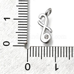 Brass Micro Pave Cubic Zirconia Pendants&nbsp;KK-B132-12P-F