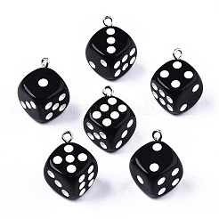 Opaque Epoxy Resin Pendants&nbsp;X-CRES-N025-12A-B01