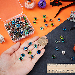 100Pcs Eye Plastic & Iron Push Pins Set&nbsp;AJEW-PH01593