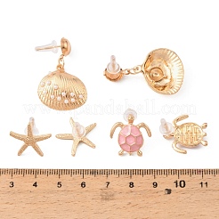 Ocean Alloy Stud Earring Sets&nbsp;AL-H003-01A-G