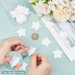 30Pcs Blank Double-sided Heat Transfer Aluminium Pendants&nbsp;DIY-BC0014-63B