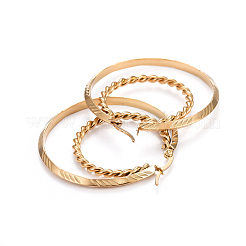 304 Stainless Steel Hoop Earrings&nbsp;EJEW-L232-019G
