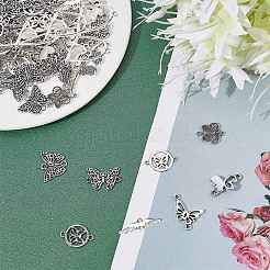 72Pcs 9 Styles Tibetan Style Zinc Alloy Connector Charms&nbsp;TIBE-SC0001-79