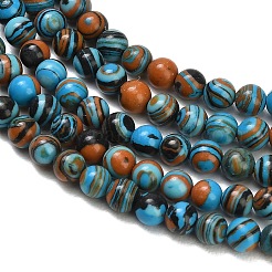 Dyed Synthetic Malachite Beads Strands&nbsp;GG-CBA6382-A03-4mm-02
