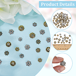 360Pcs 12 Styles Alloy Bead Caps&nbsp;TIBE-SC0002-29
