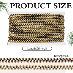 Polyester Braided Lace Trim&nbsp;OCOR-WH0082-560B