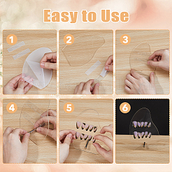 4 Sets Acrylic Nail Art Display Board&nbsp;ODIS-DC0001-06