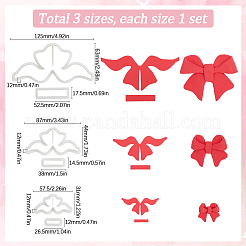 3 Sets 3 Styles Bowknot PLA Molds&nbsp;DIY-SP0003-15