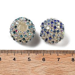 Sparkle Glass Rhinestone Round Beads&nbsp;OACR-S048-01