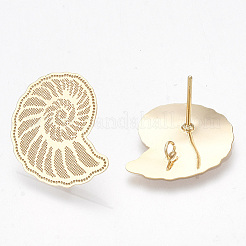 Brass Stud Earring Findings&nbsp;LS-KK-S350-052A-G