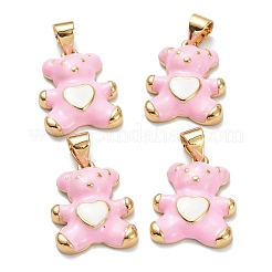 Brass Enamel Pendants&nbsp;KK-A153-06G