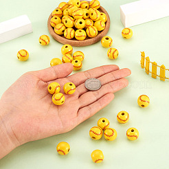 100Pcs Dyed Wood Beads&nbsp;WOOD-CW0001-06