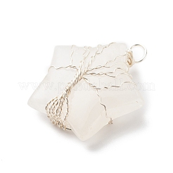 Natural Quartz Crystal Pendants&nbsp;PALLOY-JF01635-02