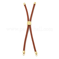 Twisted Nylon Cord Silder Bracelets&nbsp;DIY-B066-03G