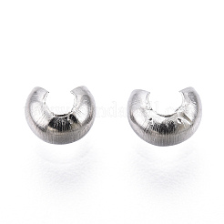 Non-Tarnish 304 Stainless Steel Crimp Beads Covers&nbsp;STAS-S117-011A